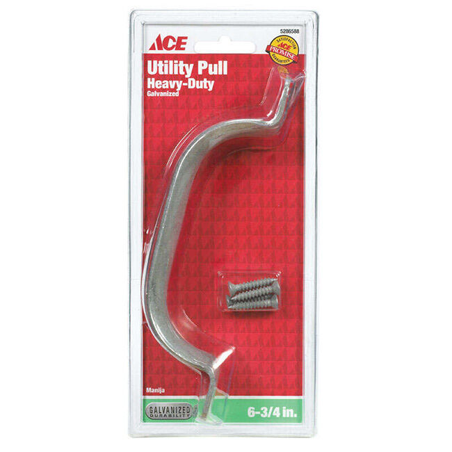 Ace Hardware 6-3/4" Heavy-Duty Galvanized Steel Utility Pull image number null