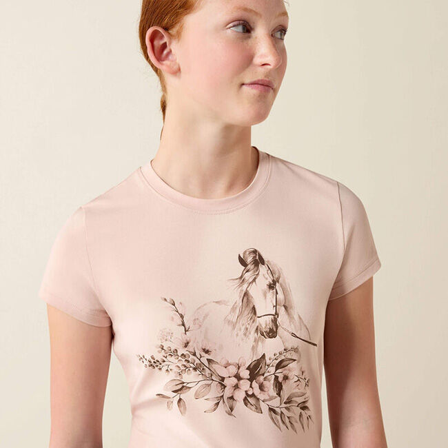 Ariat Kids' Ethereal Equine T-Shirt - Sepia Rose image number null