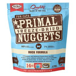 Primal Cat Freeze Dried Duck Nuggets 14 oz