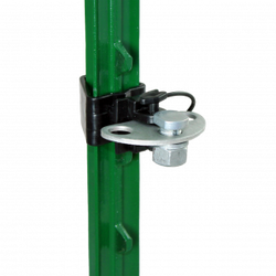 Powerfields 3-Way Gate Connector for T-Post - Black