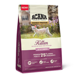 ACANA Highest Protein Kitten Food - Free-Run Chicken, Turkey, and Salmon Recipe