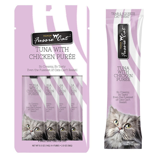 Fussie Cat Puree Tuna with Chicken - 4 Count image number null