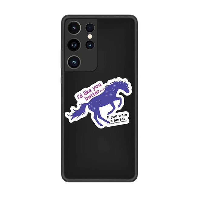 Horse Hollow Press Die-Cut Sticker - "I'd Like You Better" image number null