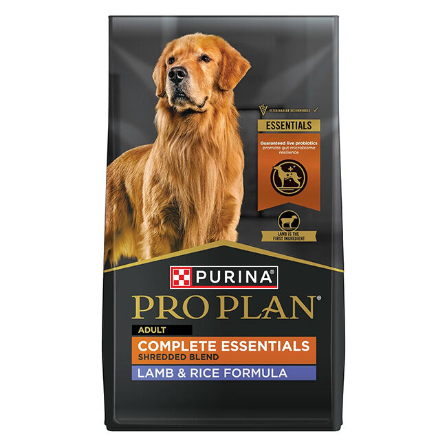 Purina Pro Plan Complete Essentials Dog Food - Shredded Blend - Lamb & Rice Formula image number null