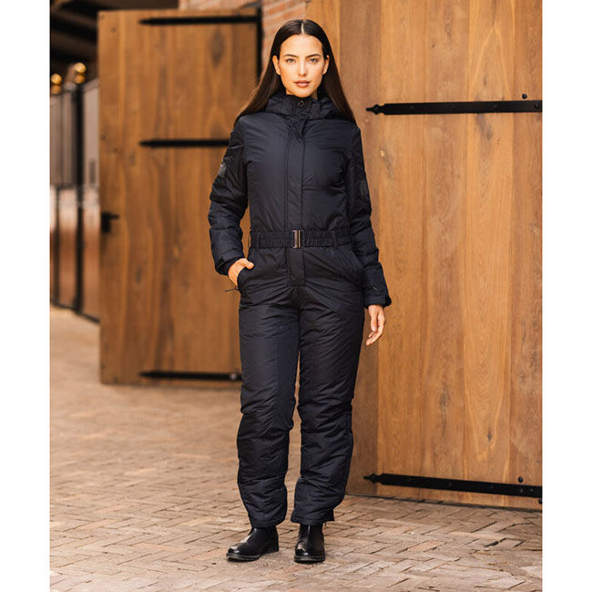 Horze Women's Annica Waterproof Padded Overall - Caviar Black image number null