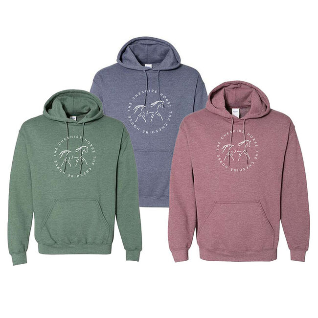 The Cheshire Horse Adult Round Logo Hoodie image number null
