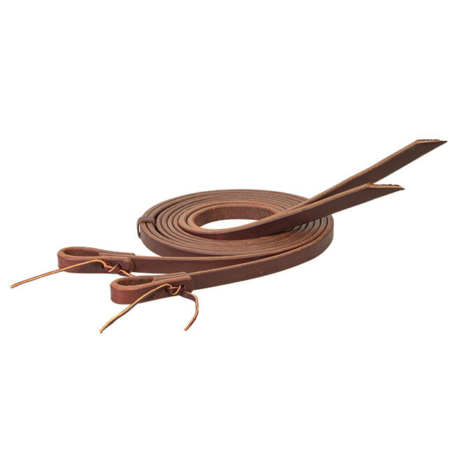 Weaver Equine Working Tack Heavy Harness Split Reins with Water Loops & Tie Laces image number null