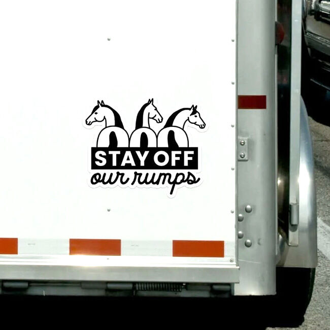 Dapplebay Vinyl Decal - Stay Off Our Rumps image number null