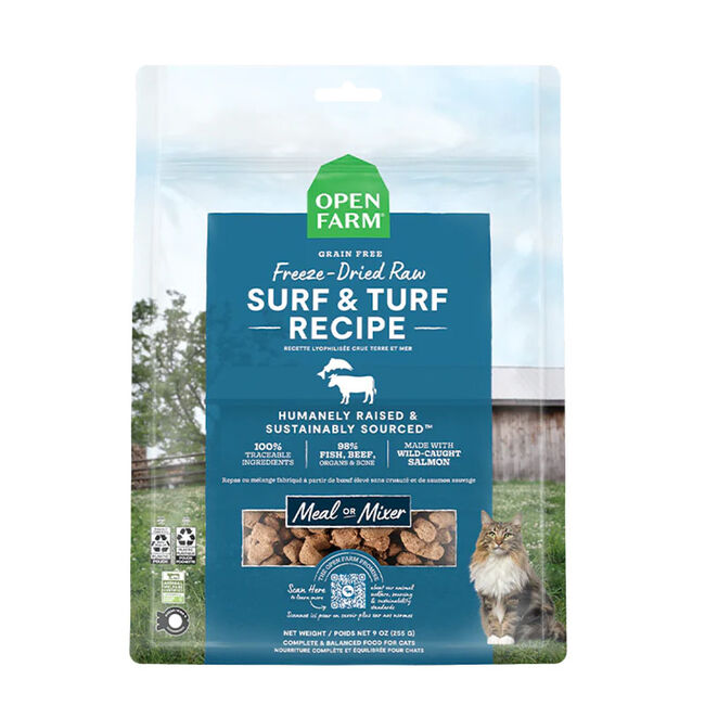 Open Farm Freeze-Dried Raw Cat Food - Surf & Turf Recipe image number null