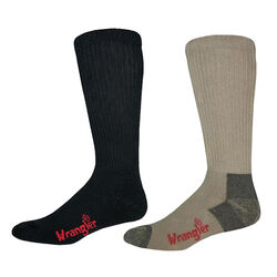 Wrangler Men's Non-Binding Cotton Boot Socks