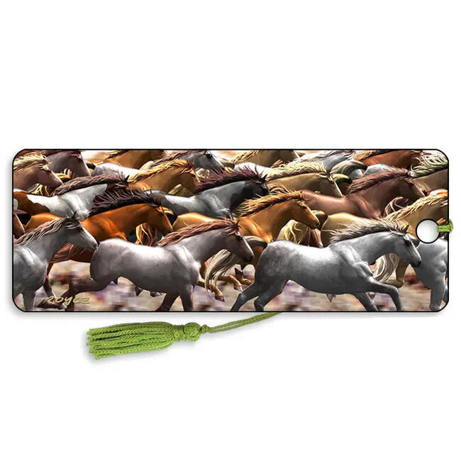 Artgame 3D Bookmark - Running Horses image number null