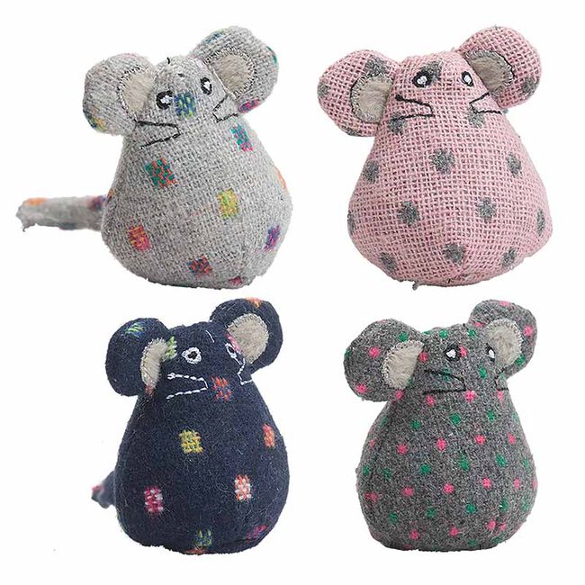 HuggleHounds HuggleKats Polka Dot Mouse - Assorted Colors image number null