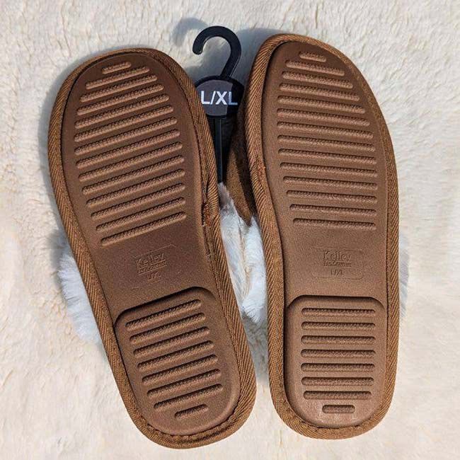 Kelley and Company Women's Faux Fur Suede Slippers - Bay Horse image number null