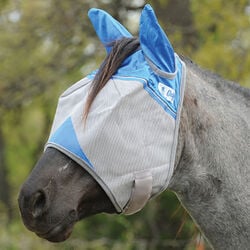 Cashel Crusader Fly Mask with Ears - Blue - Closeout