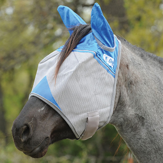 Cashel Crusader Fly Mask with Ears - Blue - Closeout image number null