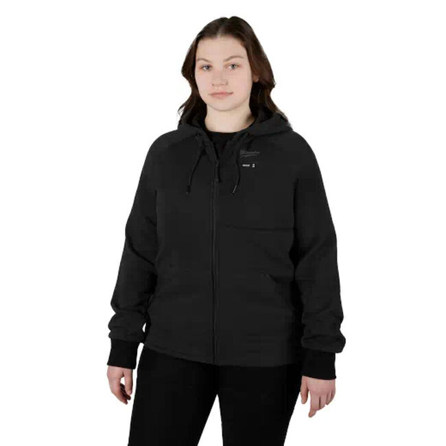Milwaukee Women's M12 Heated Hoodie - Black - Closeout image number null