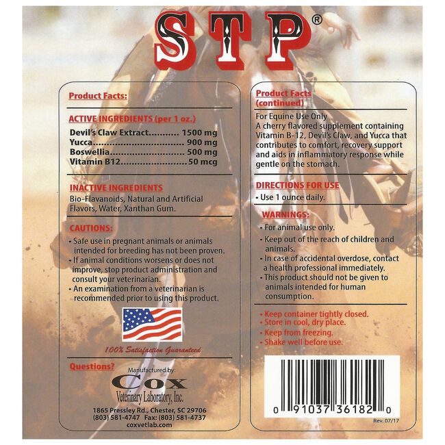 Cox Vet Stop the Pain Quart image number null