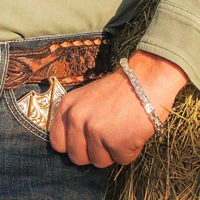 Montana Silversmiths Roller Chain Bracelet image number null