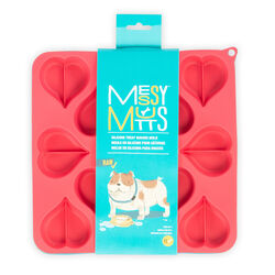 Messy Mutts Heart-Shaped Silicone Bake & Freeze Treat Maker 2-Pack