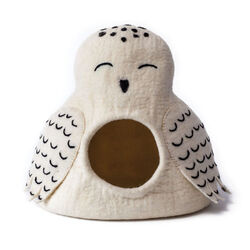 Dharma Dog Kharma Cat Wool Cave - Snowy Owl