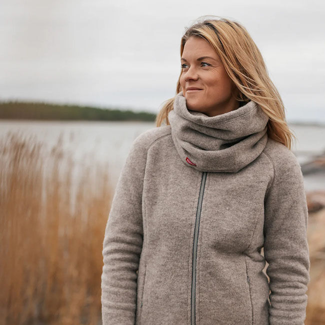 Ruskovilla Unisex 100% Organic Merino Wool Fleece Tube Neckwarmer image number null