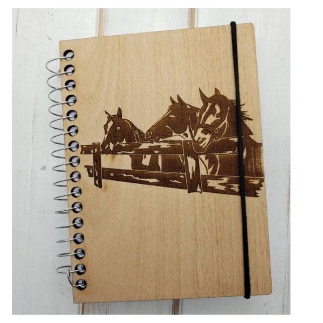 Horses at Fence Pocket Journal image number null