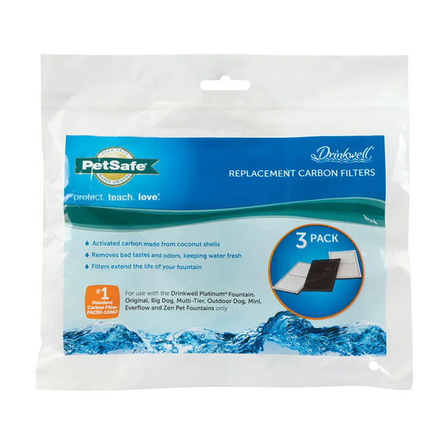 PetSafe Drinkwell Charcoal Replacement Filters - 3-Pack image number null