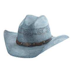 Bullhide Full Speed Straw Hat - Denim