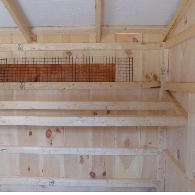 Amish 6x8 Chicken Coop Inside image number null
