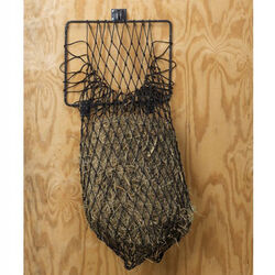 Tough1 Hay Hoops II Quick Assemble Collapsible Wall Hay Feeder with Net in Hammered Finish
