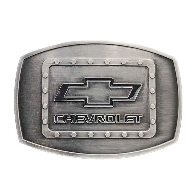 Western Express Chevy Riveted Buckle - 3-1/2 x 2-1/2 image number null