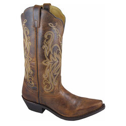 Smoky Mountain Boots Women's Madison Snip Toe Boots - Brown Distressed