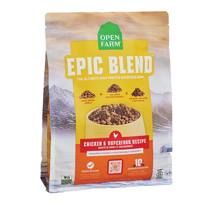 Open Farm Epic Blend High Protein Dog Food - Chicken & Superfood Recipe image number null