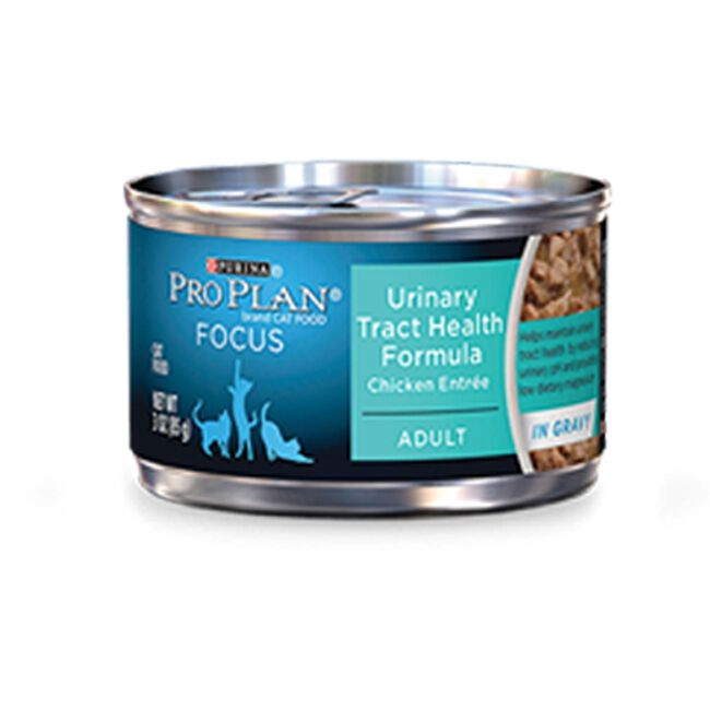 Purina Pro Plan Focus Urinary Tract Health Formula Chicken Entree in Gravy Canned Cat Food 3 oz