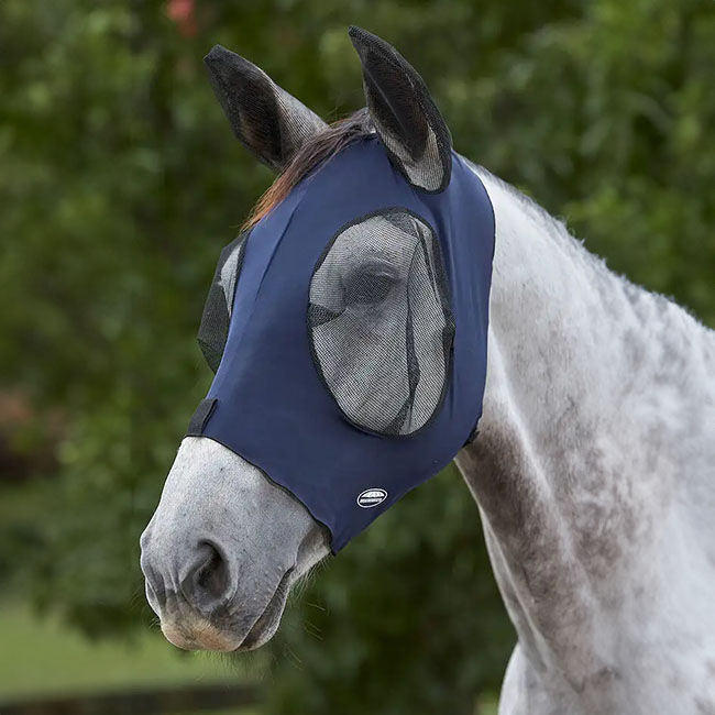 WeatherBeeta Deluxe Stretch Bug Eye Saver with Ears - Navy/Black image number null