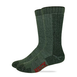 Muck Boot Company Men's Heavyweight Merino Wool Mid Calf Boot Socks - Green - 2-Pack