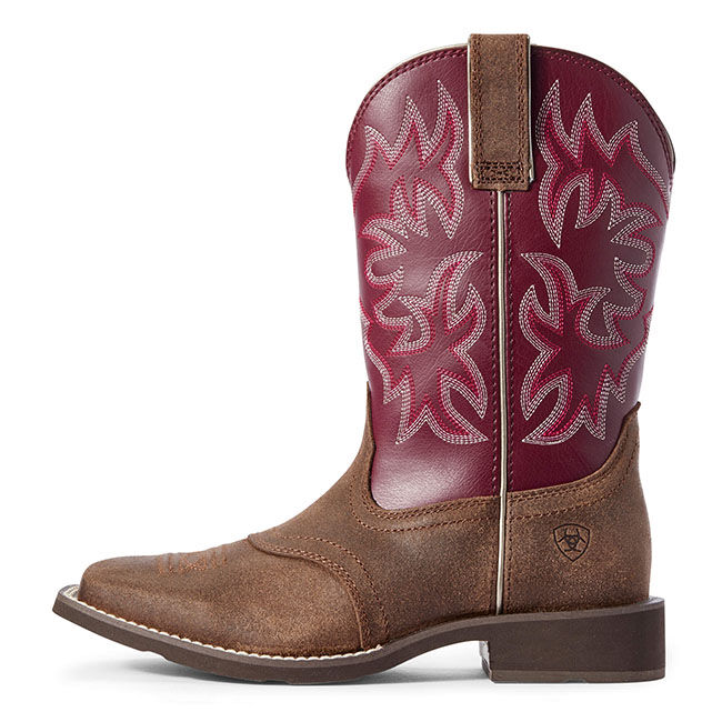 Ariat Women's Delilah Western Boot - Java/Burgundy image number null