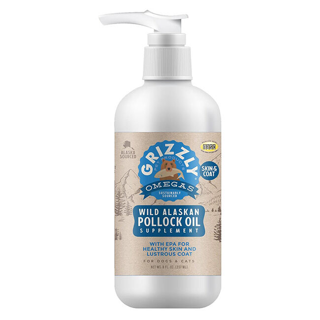 Grizzly Pet Products Wild Alaskan Pollock Oil Supplement image number null