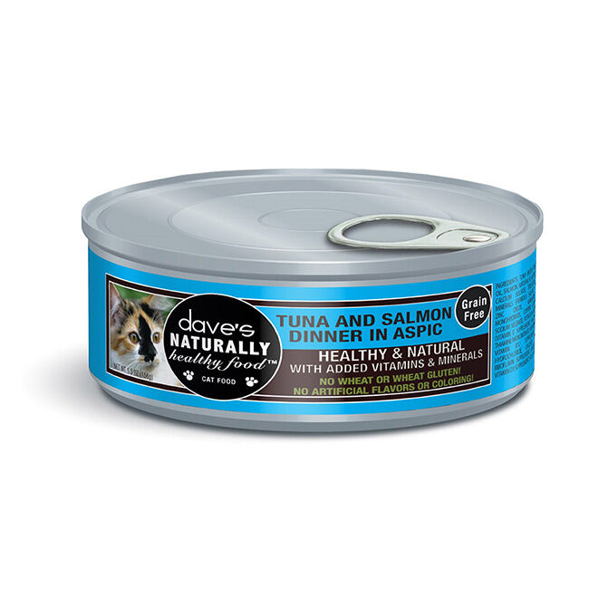 Dave's Pet Food Naturally Healthy Cat Food - Tuna & Salmon Dinner - 5.5 oz image number null