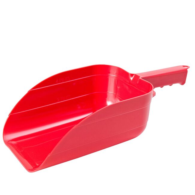 Little Giant 5 Pint Plastic Feed Scoop Red image number null