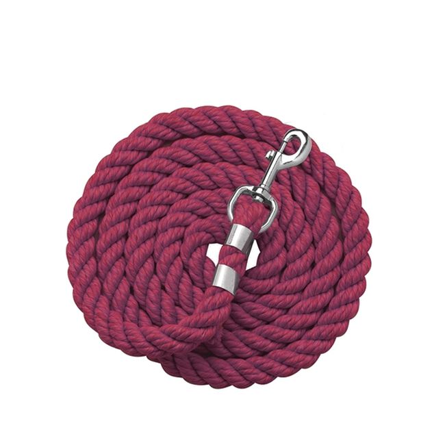 Perri's Solid Cotton Lead With Snap End - Burgundy image number null
