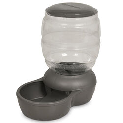 Petmate Replendish Pet Feeder with Microban - Pearl Silver Gray