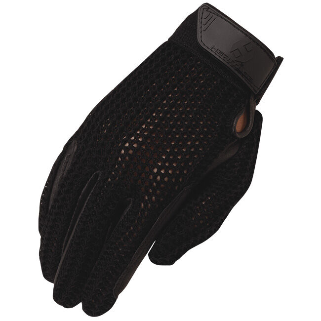 Heritage Performance Gloves Crochet Riding Gloves - Black image number null