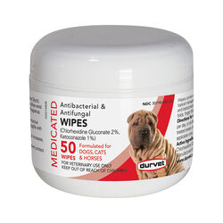 Durvet Medicated Antibacterial and Antifungal Wipes