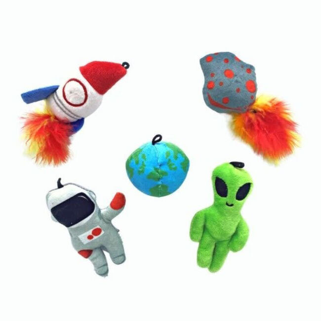 FabCat Outer Space Cat Toys - Assorted image number null