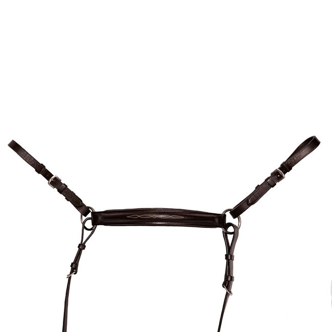 Bobby's English Tack Padded Breastplate with Standing Attachment image number null