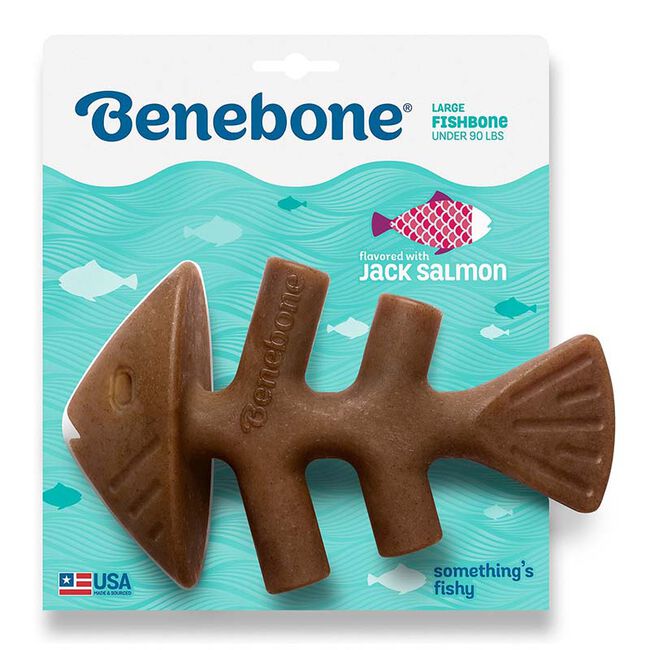 Benebone Fishbone Dog Chew - Jack Salmon Flavor image number null
