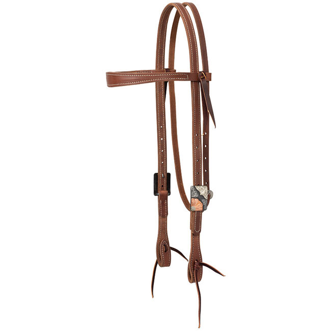 Weaver Equine ProTack Browband Headstall with Designer Hardware image number null