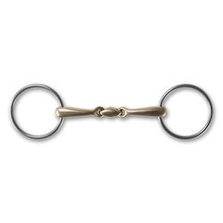 Stubben Steeltec Loose Ring Snaffle Bit with Copper Mouth