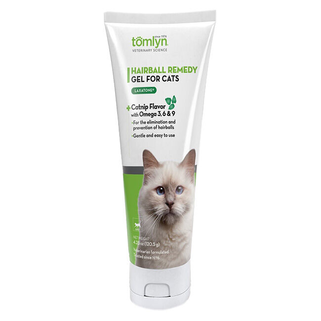 Tomlyn Laxatone Hairball Remedy for Cats - Catnip-Flavored Gel - 4.25 oz image number null